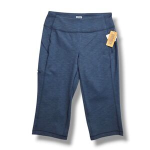 Duluth Trading Co NoGA Classic Capri Womens XS Blue Stretch
